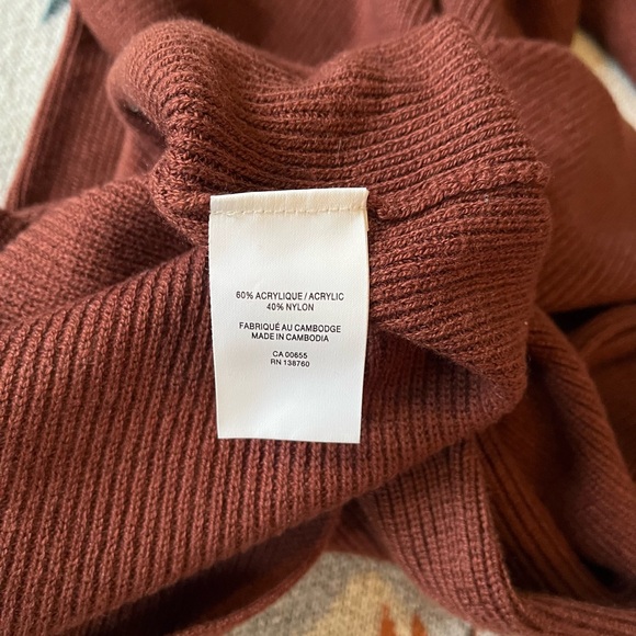 🍷Sweater Dress. Warm Chestnut Brown. Fitted XS with Lots of Stretch - Picture 5 of 10